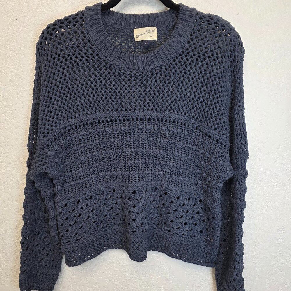 Universal‎ Thread Blue Open-Knit Sweater – Size M
